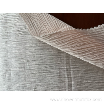 crinkle effect viscose rayon fabric